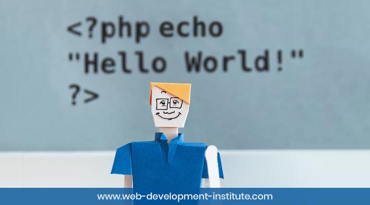 What type of language PHP is and what projects can be created using it?